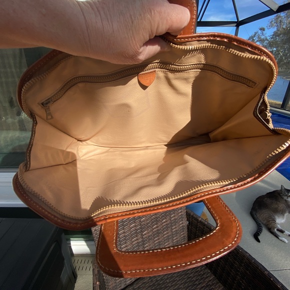 VINTAGE CELINE Macadam Coated Canvas Soft Side Brief Case (M08) - Picture 9 of 11